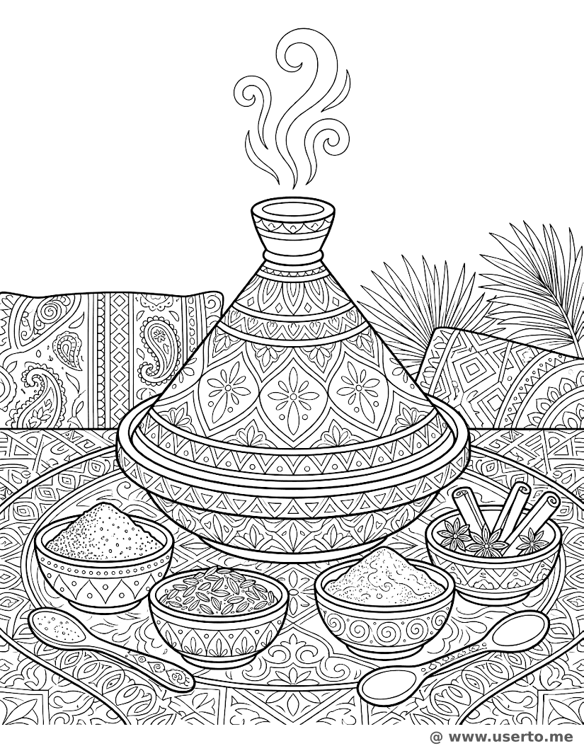 Banquete en el Mercado Marroquí