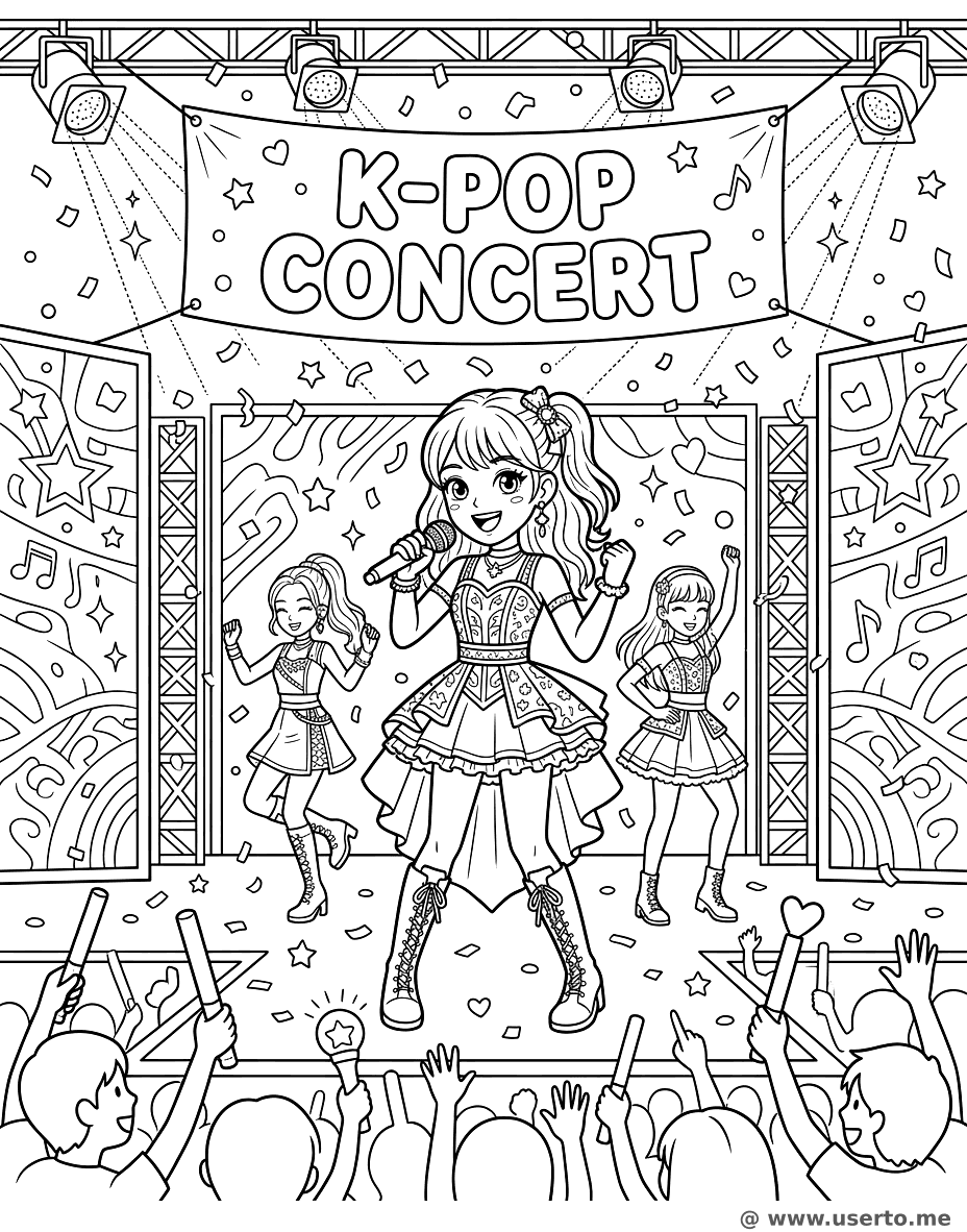 케이팝 슈퍼스타의 무대