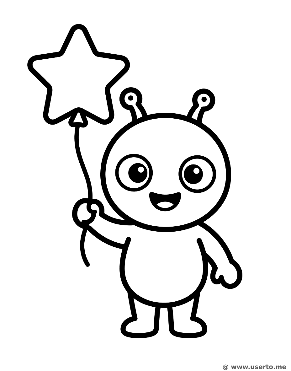 Alien with a Balloon