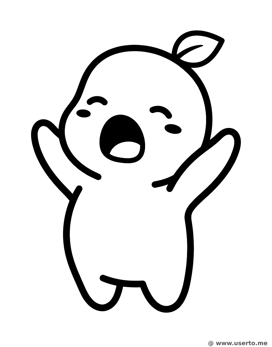 하품하는 아기 새싹