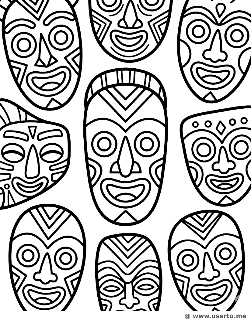 Expressive African Mask Dance