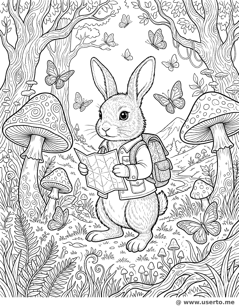 Brave Bunny Forest Explorer