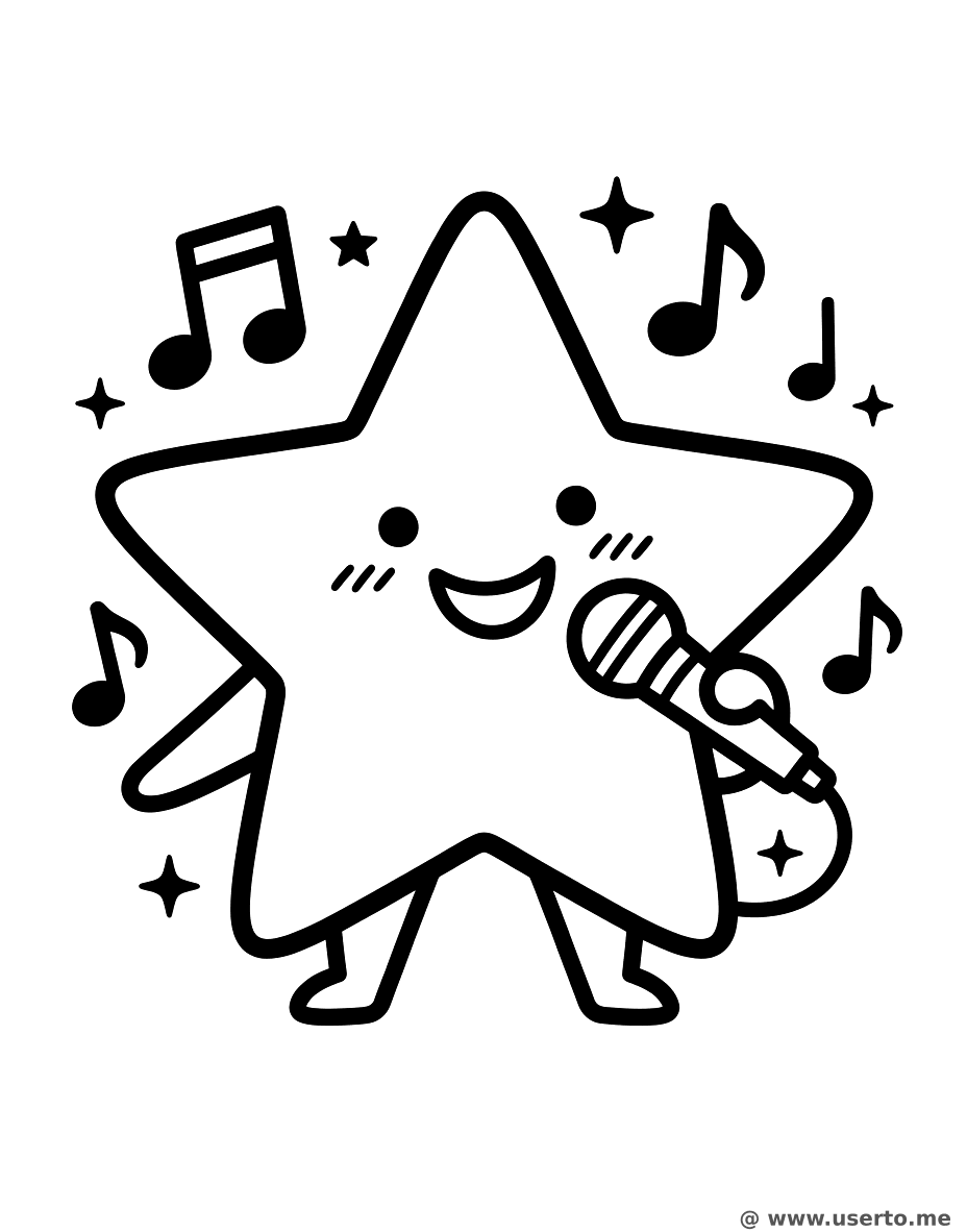 Estrela amiga cantora