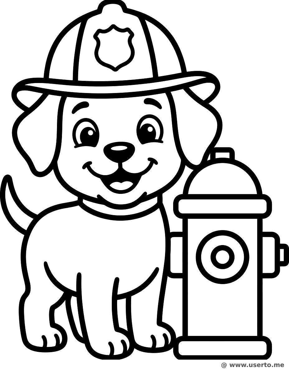 용감한 강아지 소방관