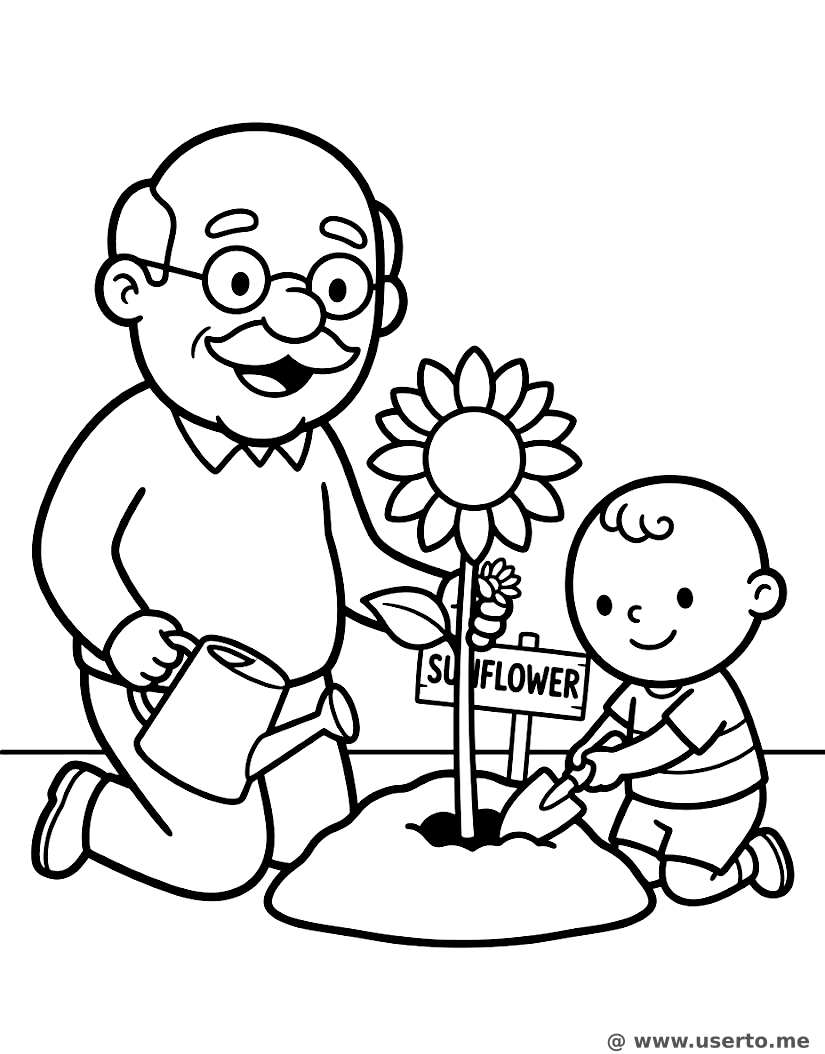 할아버지와 함께하는 가드닝