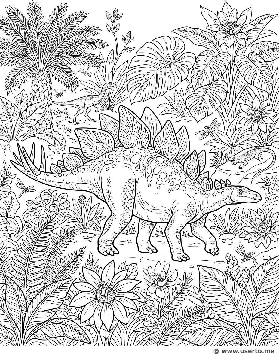 Estegosaurio Explorador de la Selva