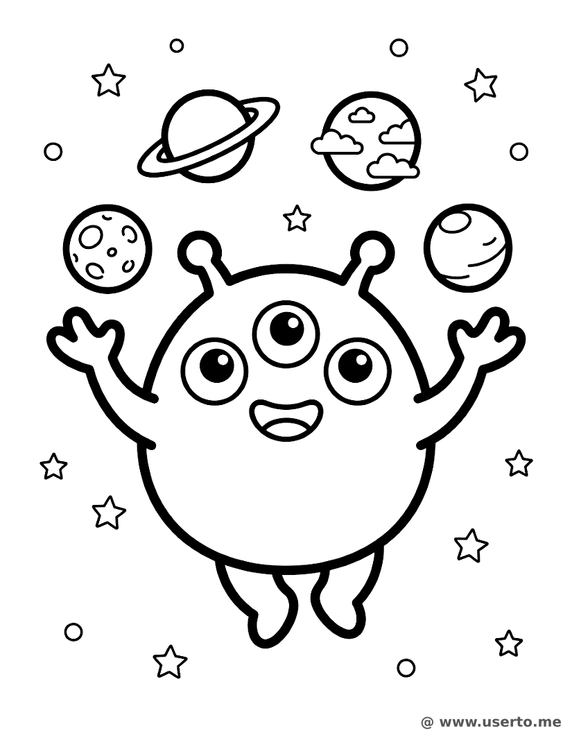 Giggling Alien Planet Juggler