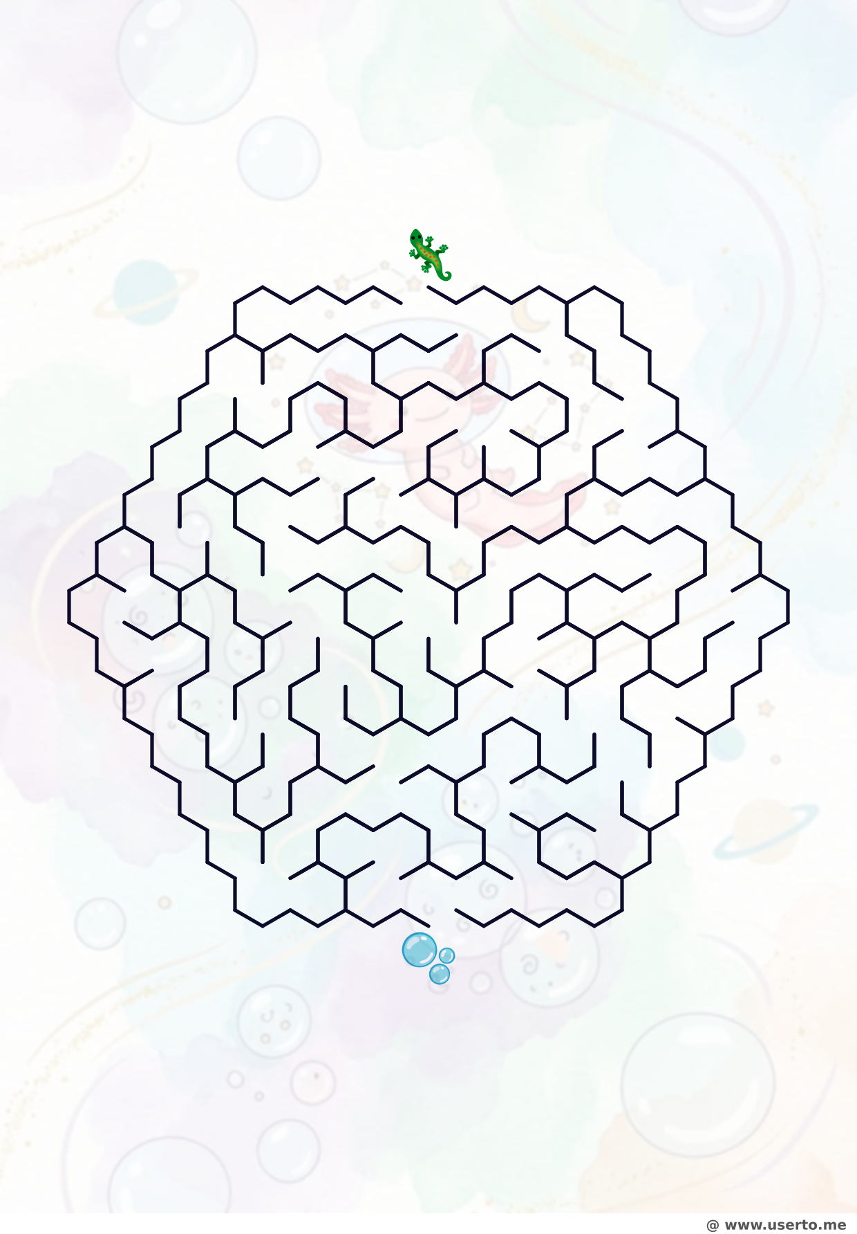 A Nebulosa de Bolhas do Axolote Espacial