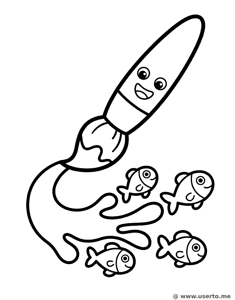 Friendly Bamboo Brush Fish