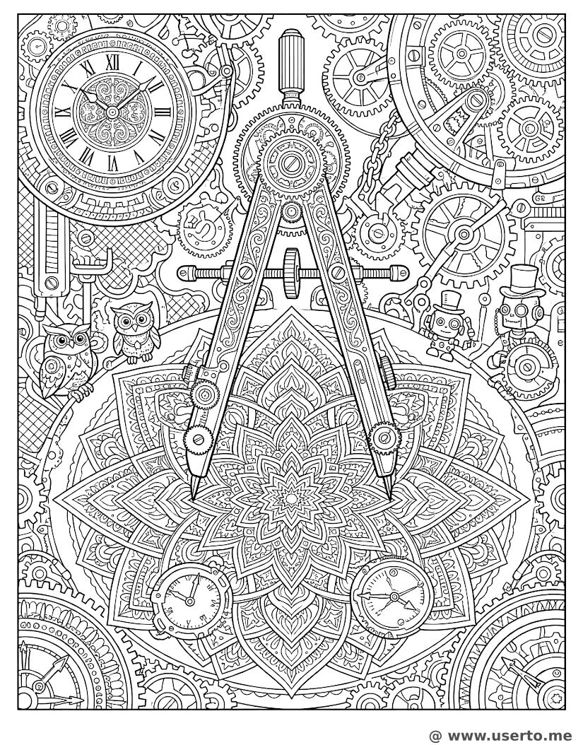 O Relógio de Compasso Steampunk