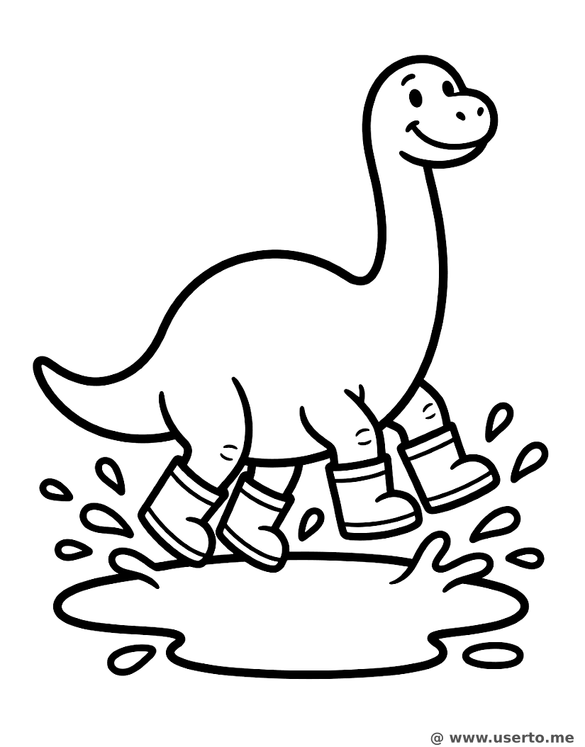 Rainy Day Brachiosaurus