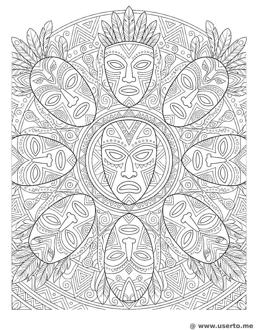 Mandala de Máscaras do Guardião