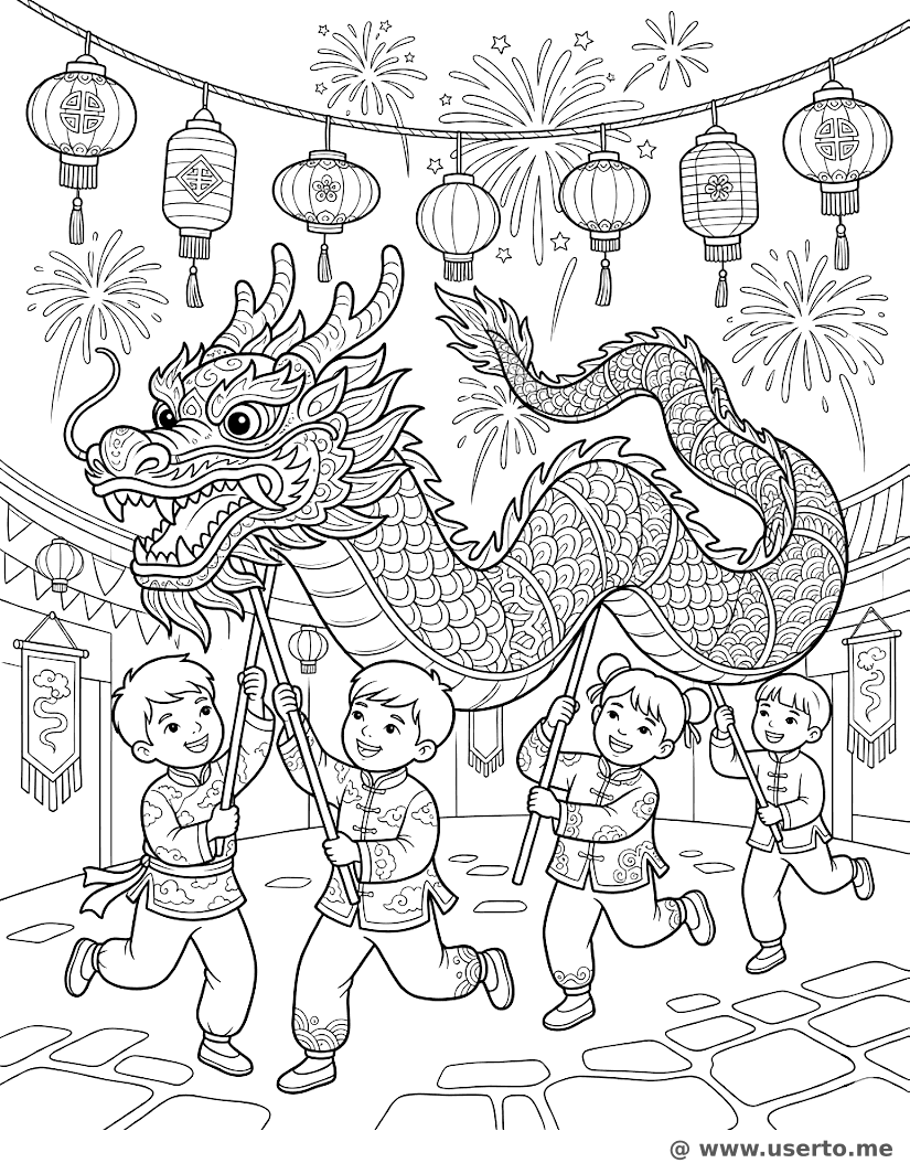 Majestätischer Drachentanz