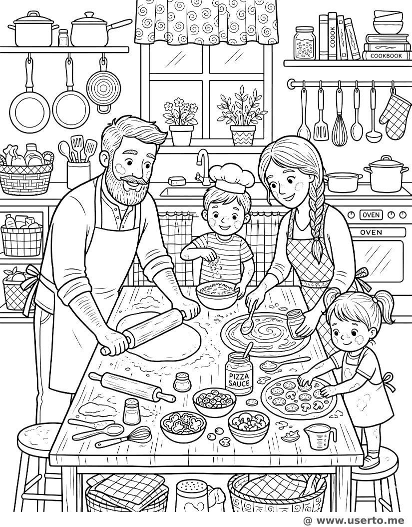 마스터 셰프 가족 저녁 식사