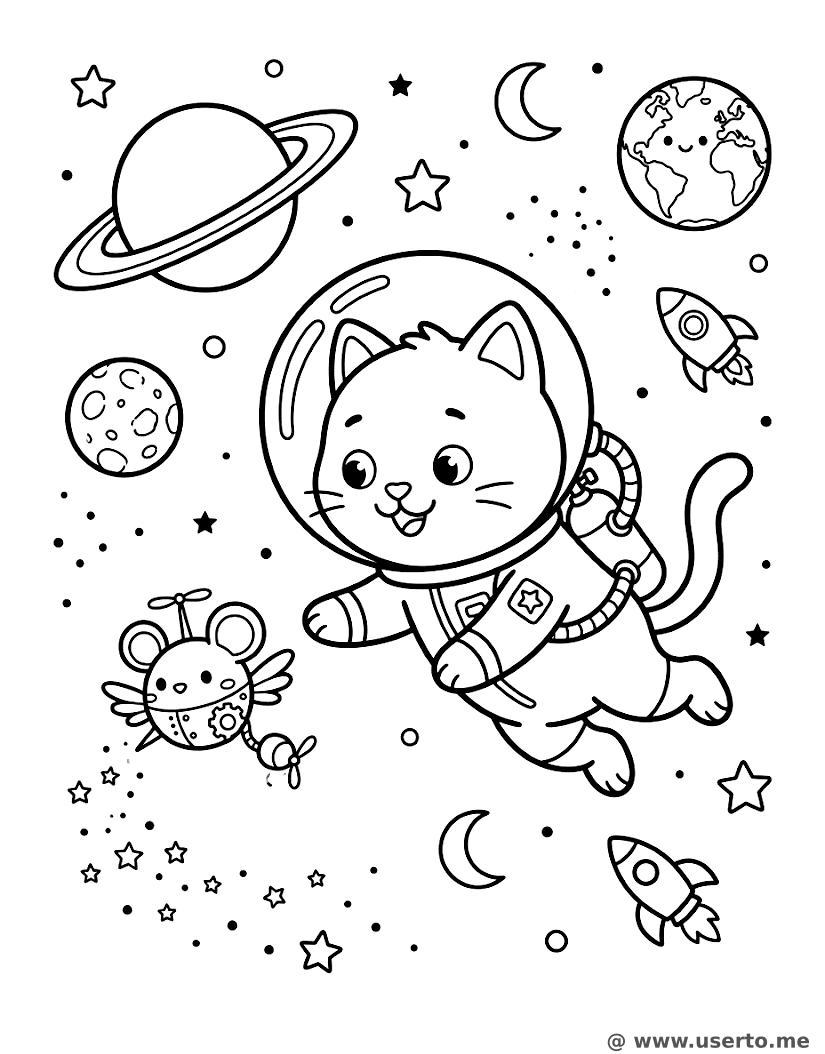 A Perseguição Zero-G do Gato Espacial