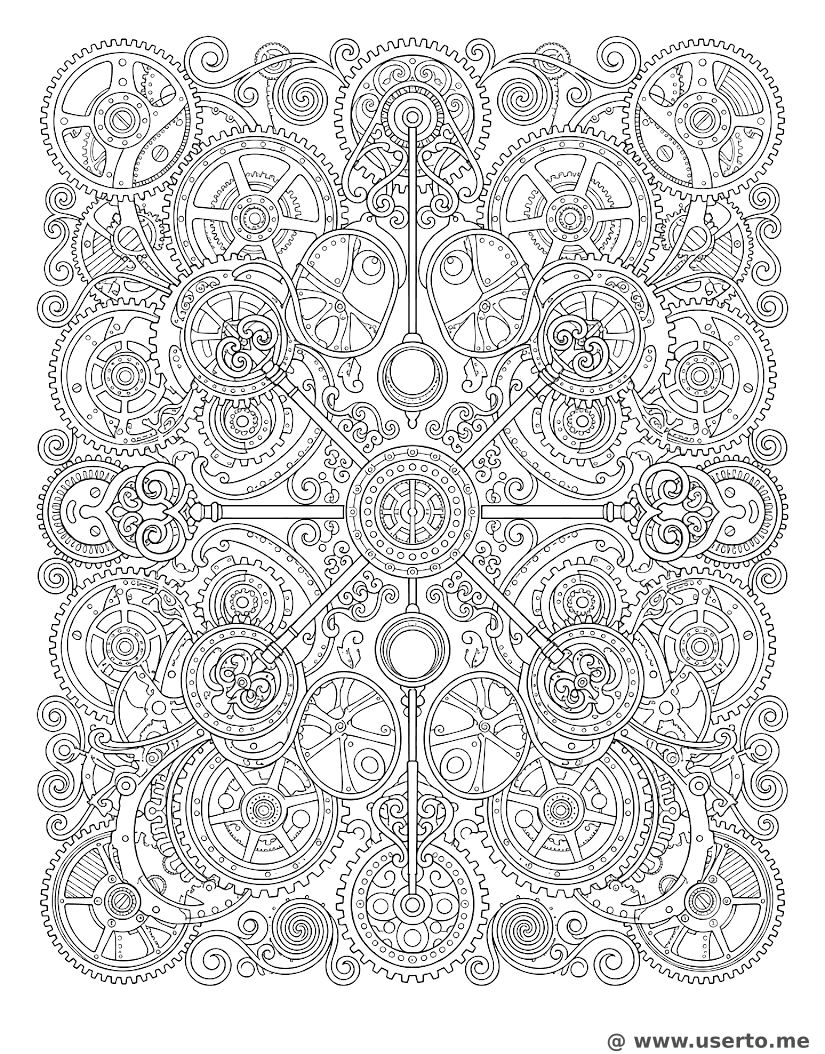 Steampunk Clockwork Gears