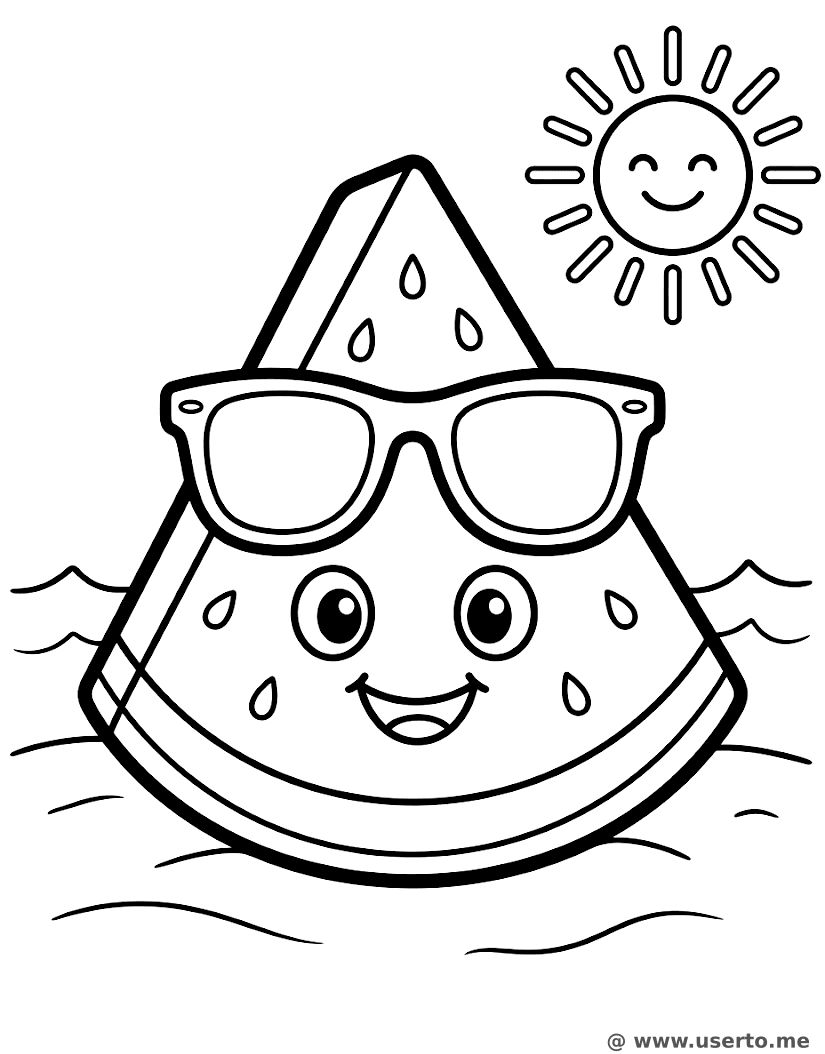 Coole Sommer-Wassermelone