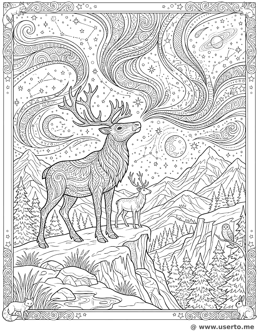 Zauberhafte Nordlichter über der Tundra