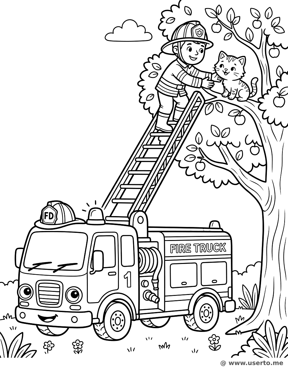 용감한 소방차 구조대