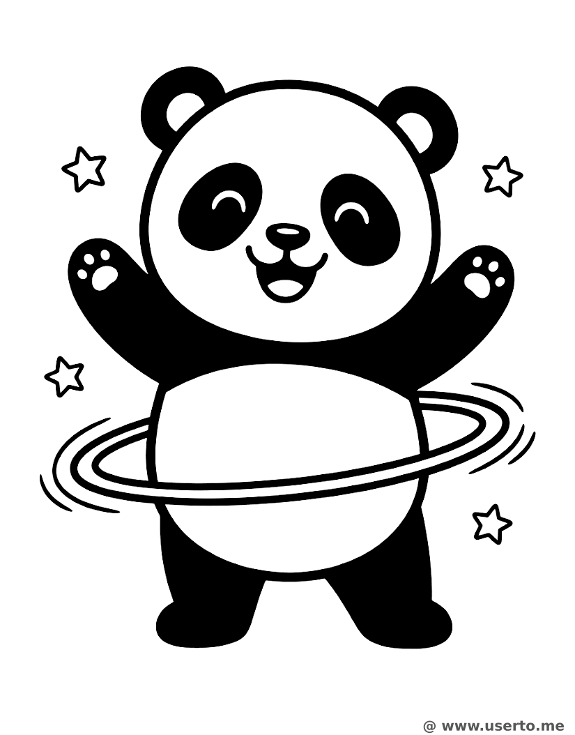 O Panda do Bambolê de Saturno
