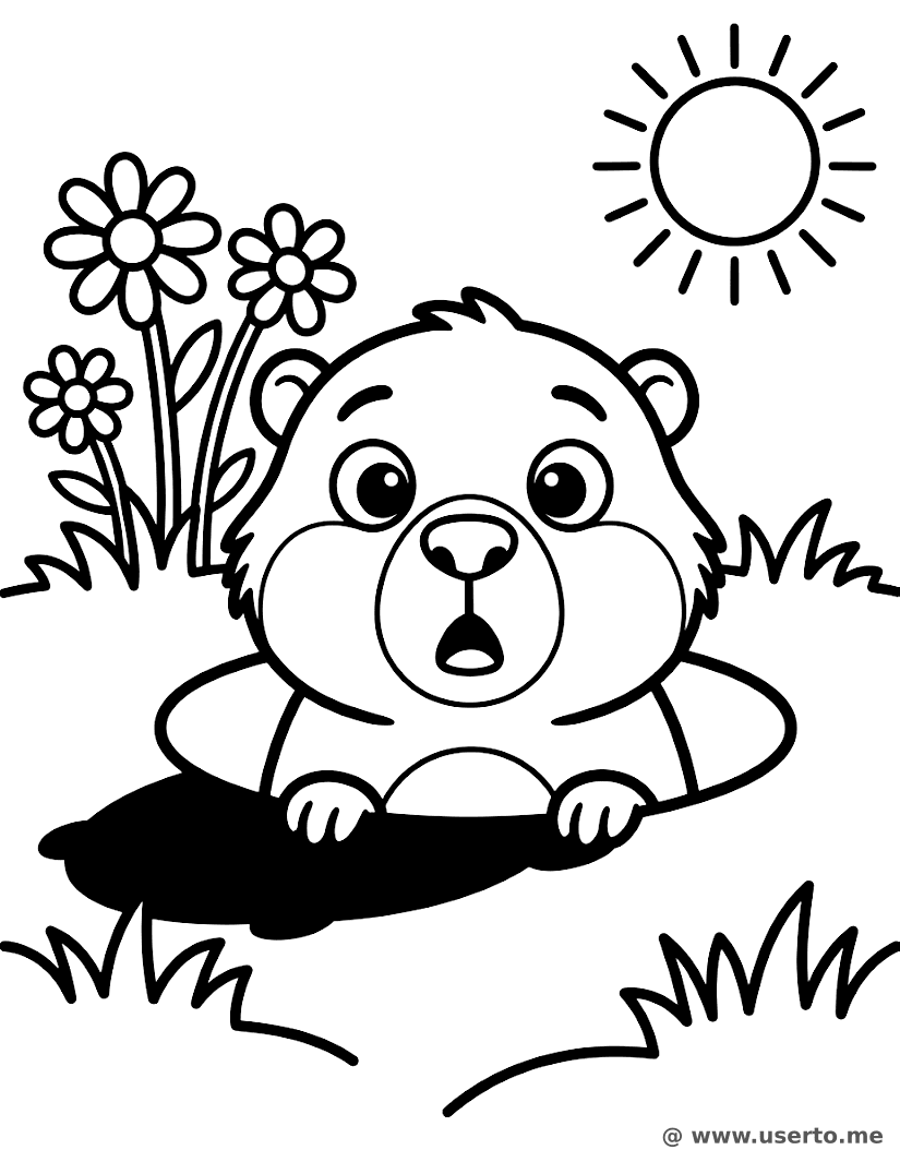 Groundhog's Spring Peek