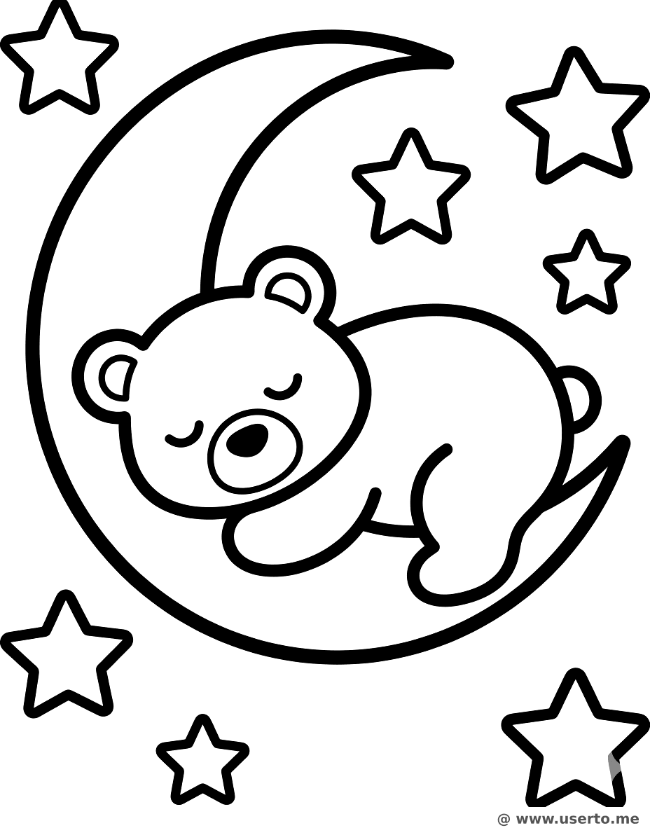 La Siesta a la Luz de la Luna del Osito Dormilón