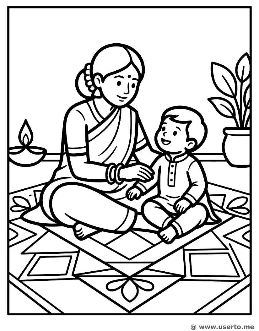 Mañana Colorida de Rangoli