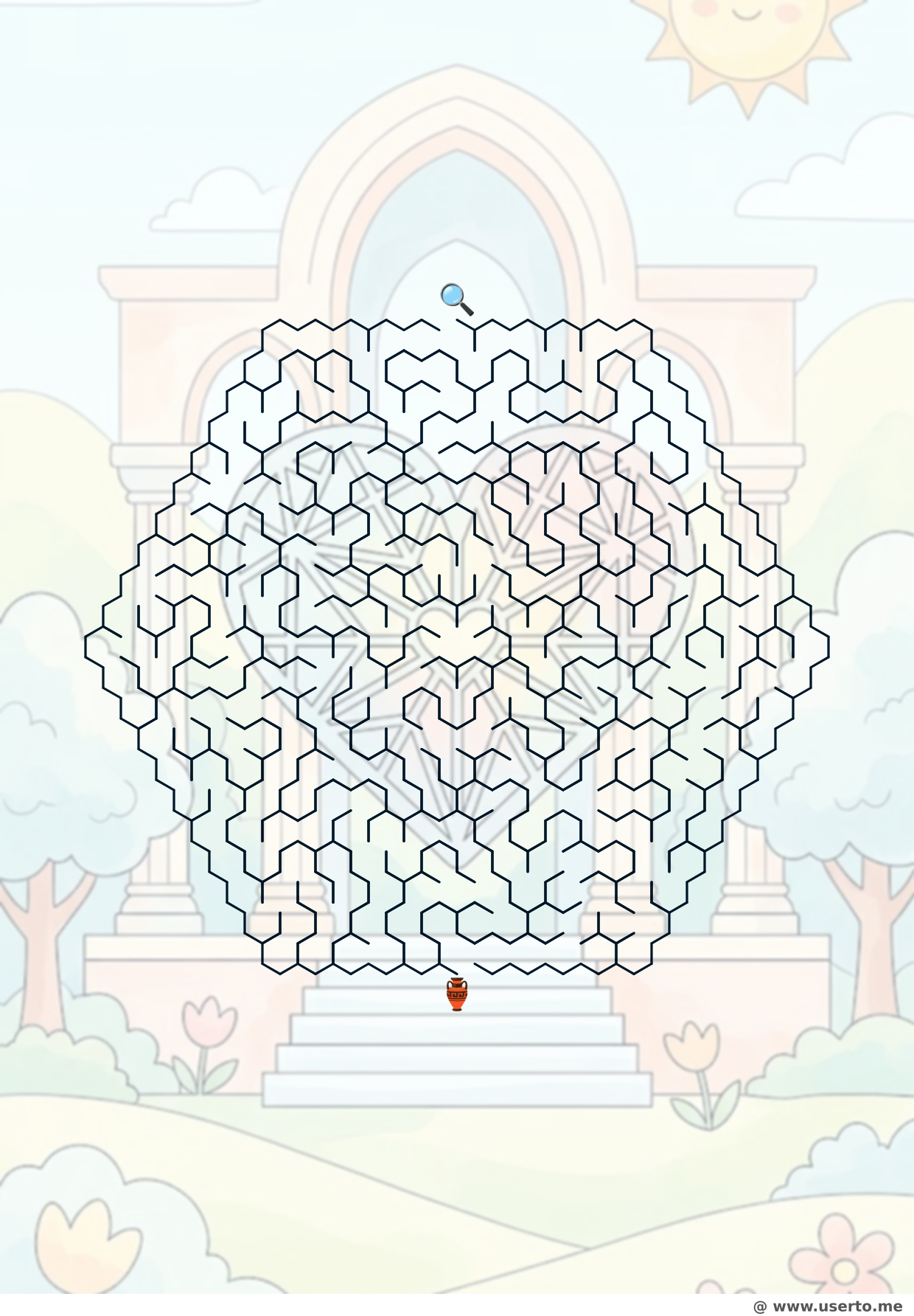 사원의 기하학적 심장