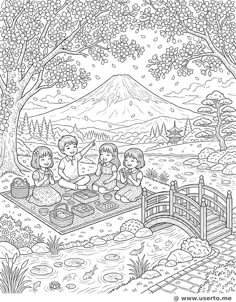 Cherry Blossom Picnic Party