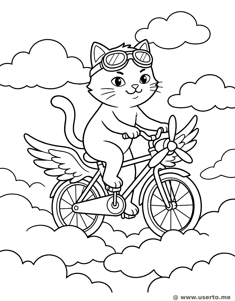 Bicicleta de hélice nas alturas