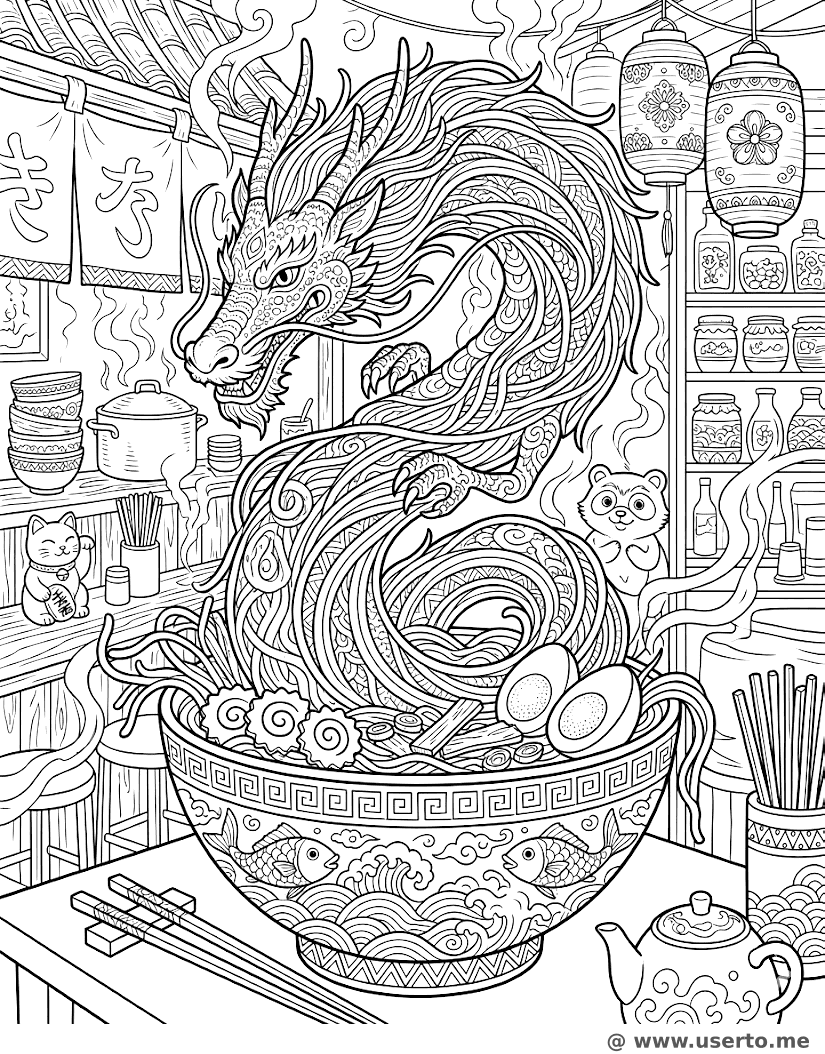 O Dragão de Macarrão Ramen