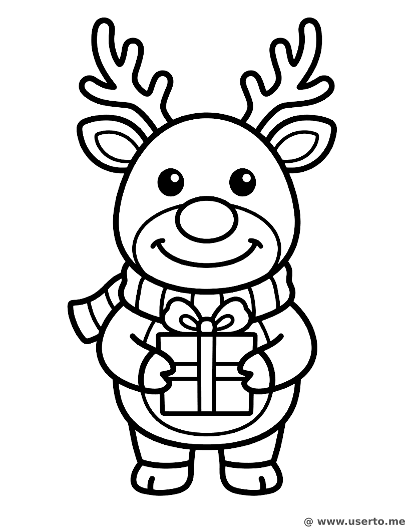 Das Geschenk des glücklichen Rentiers