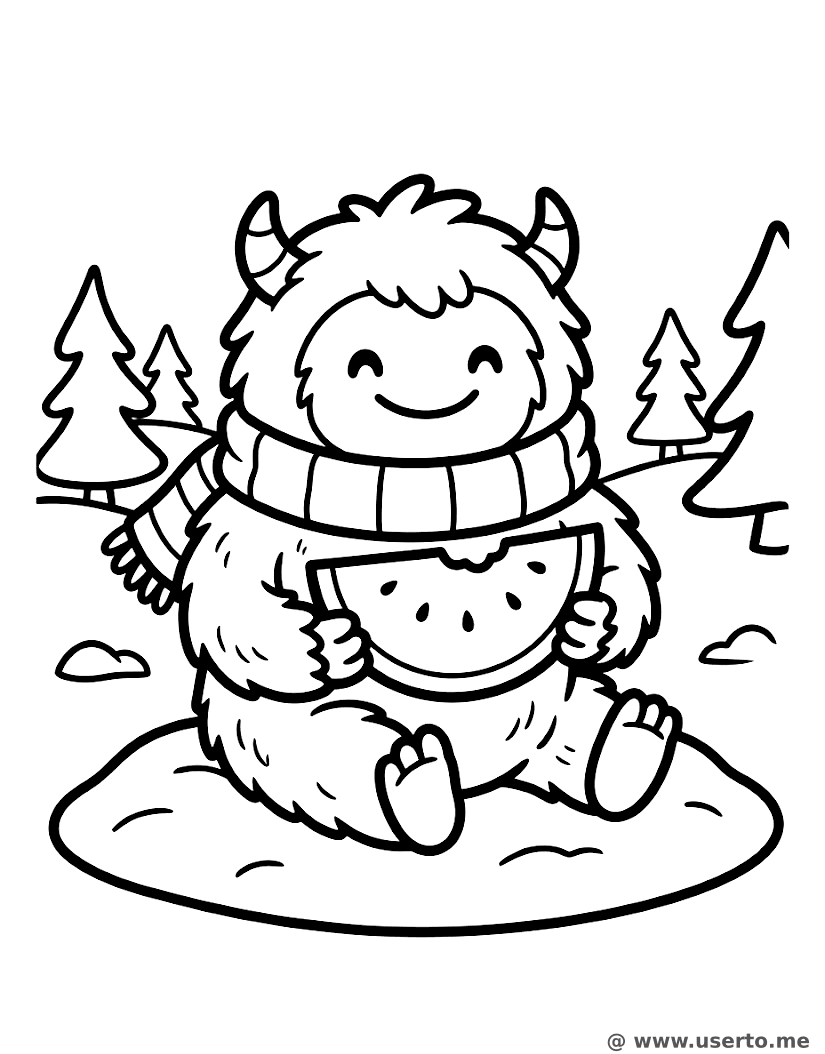Baby Yeti's Snowy Picnic