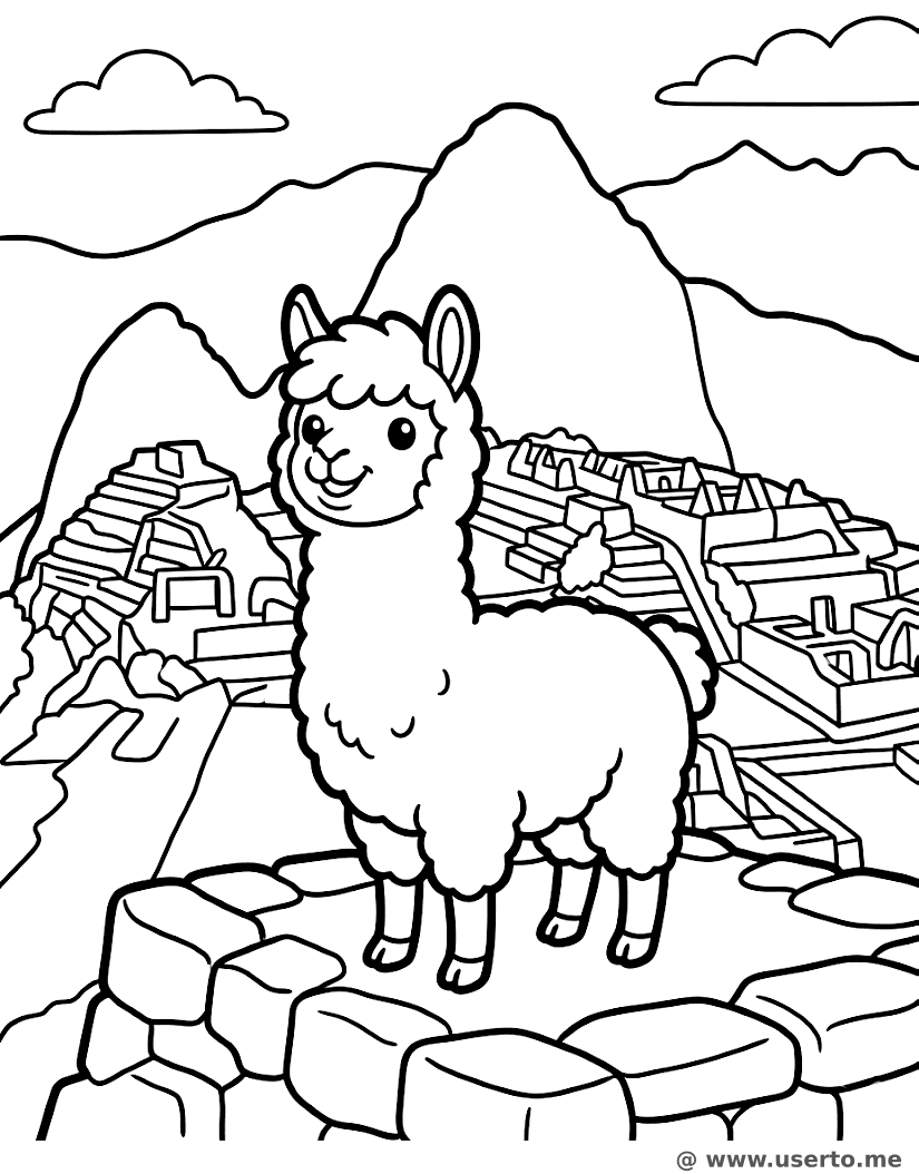 Amigo Alpaca em Machu Picchu