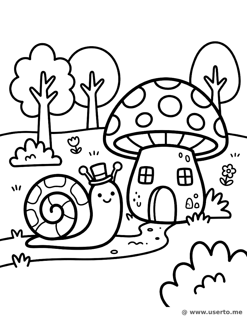A Casinha de Cogumelo do Caracol
