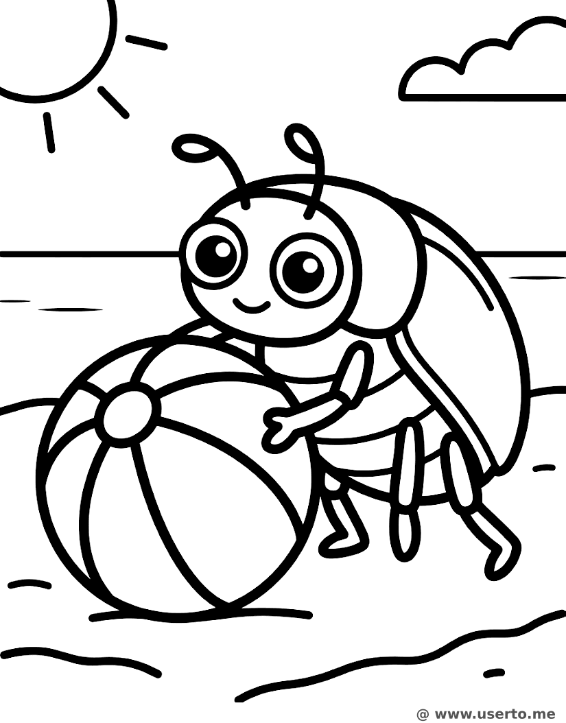 Beach Ball Dung Beetle