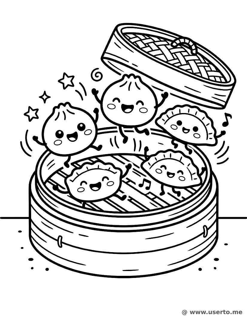 Fröhliche Dim-Sum-Party