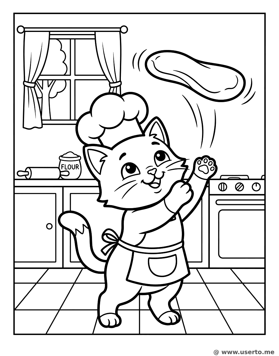 A Festa da Pizza do Gatinho Chef