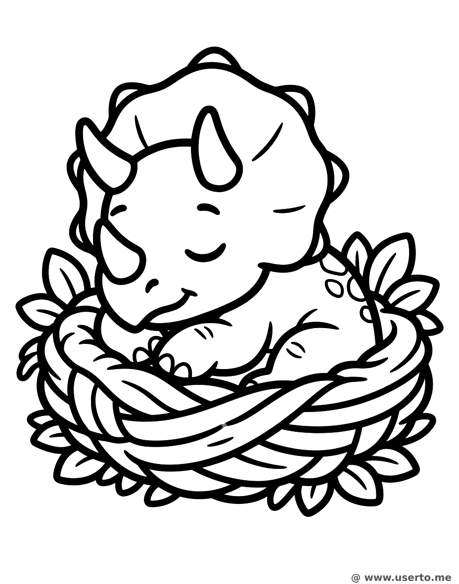 잠꾸러기 아기 트리케라톱스