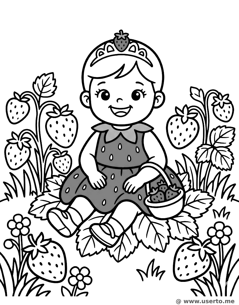 딸기 들판 공주님