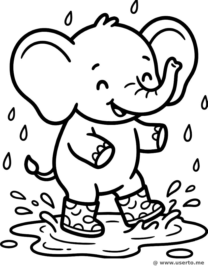 El Día de Lluvia del Elefantito
