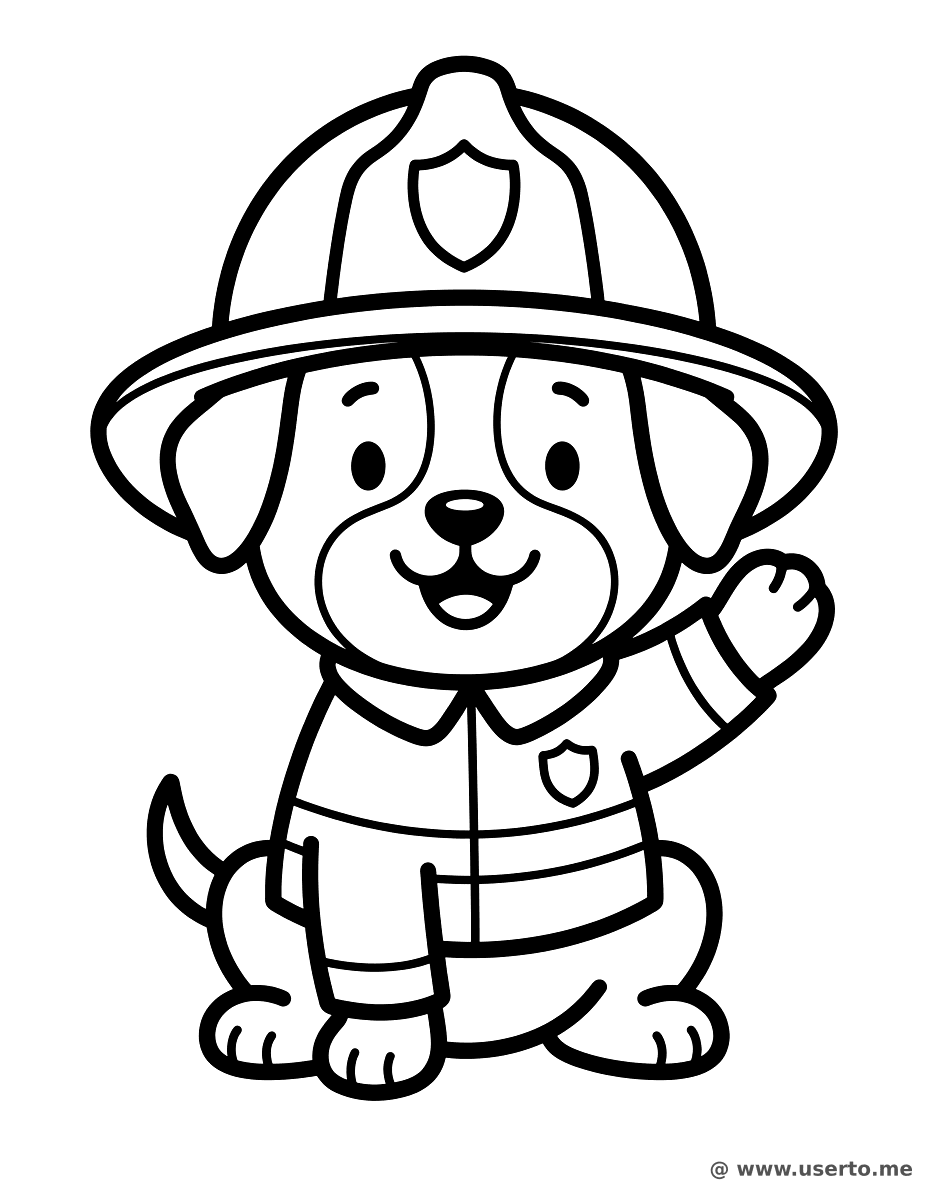Firefighter Dog