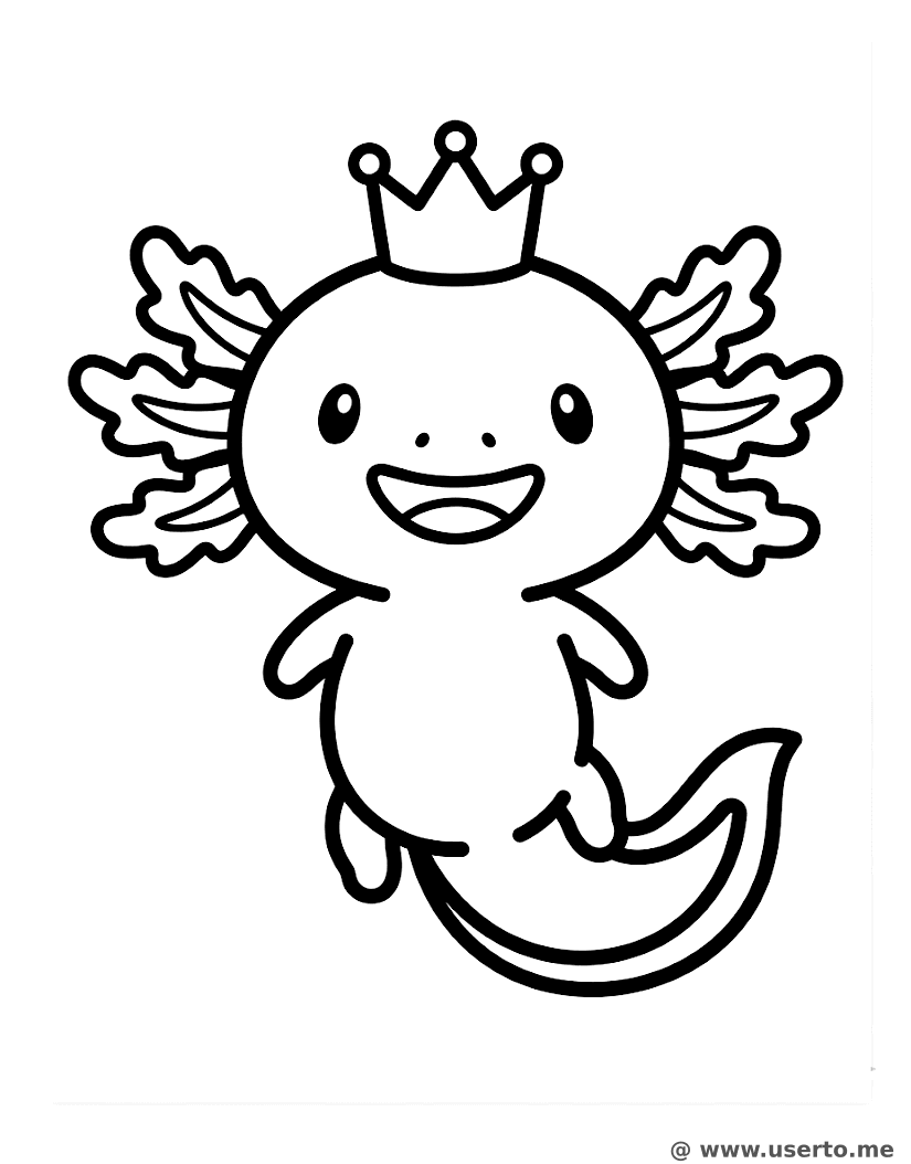 Die Party des lächelnden Axolotls