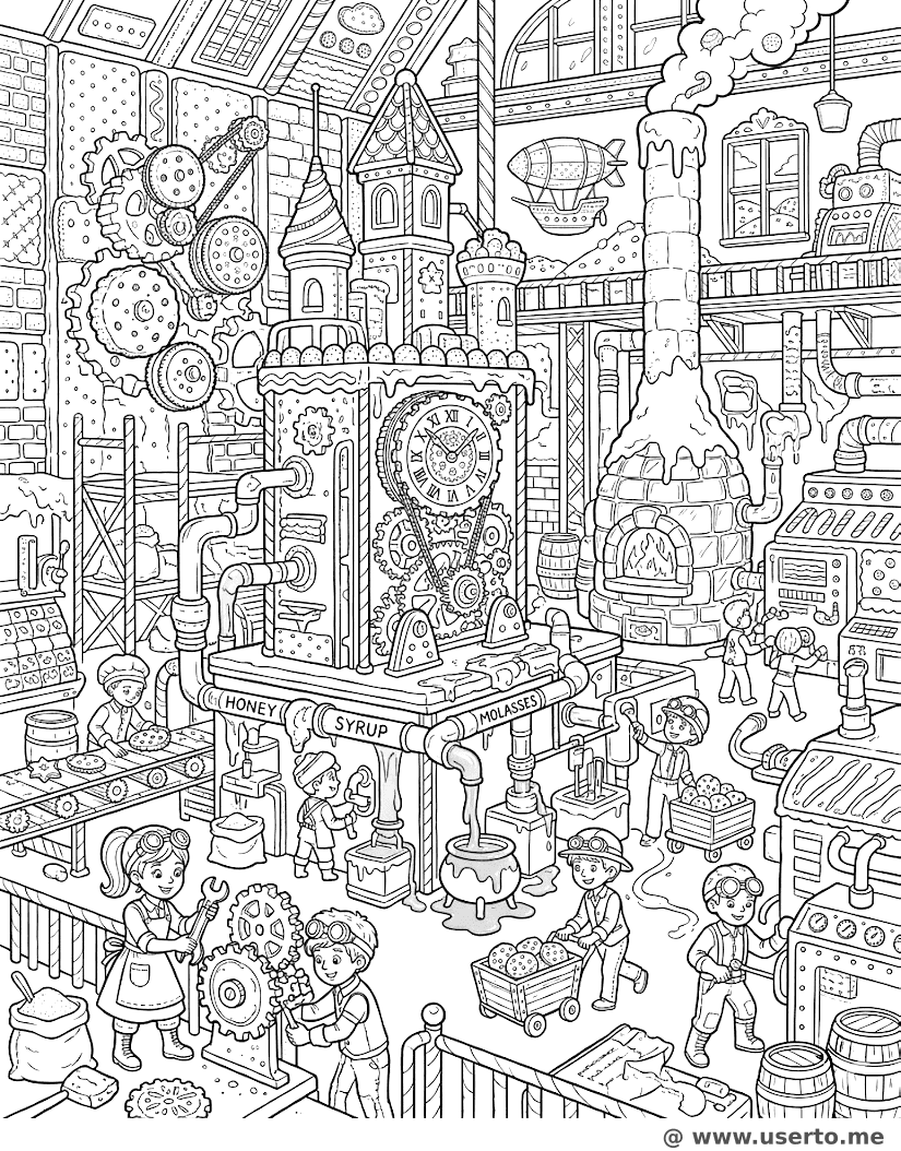Steampunk Cookie Gear Factory