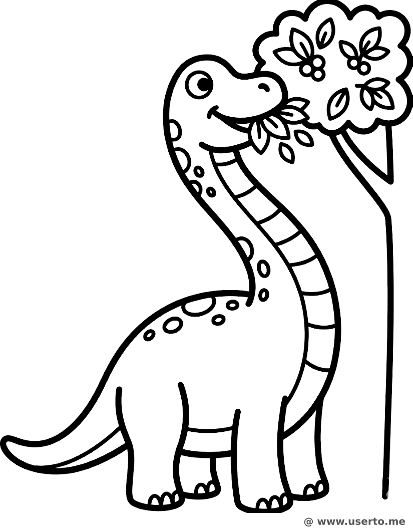 La hora de comer del Braquiosaurio