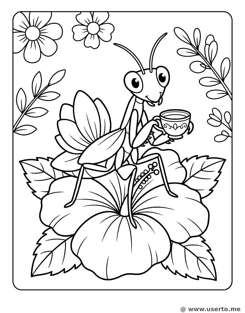Fiesta Floral de la Mantis Orquídea