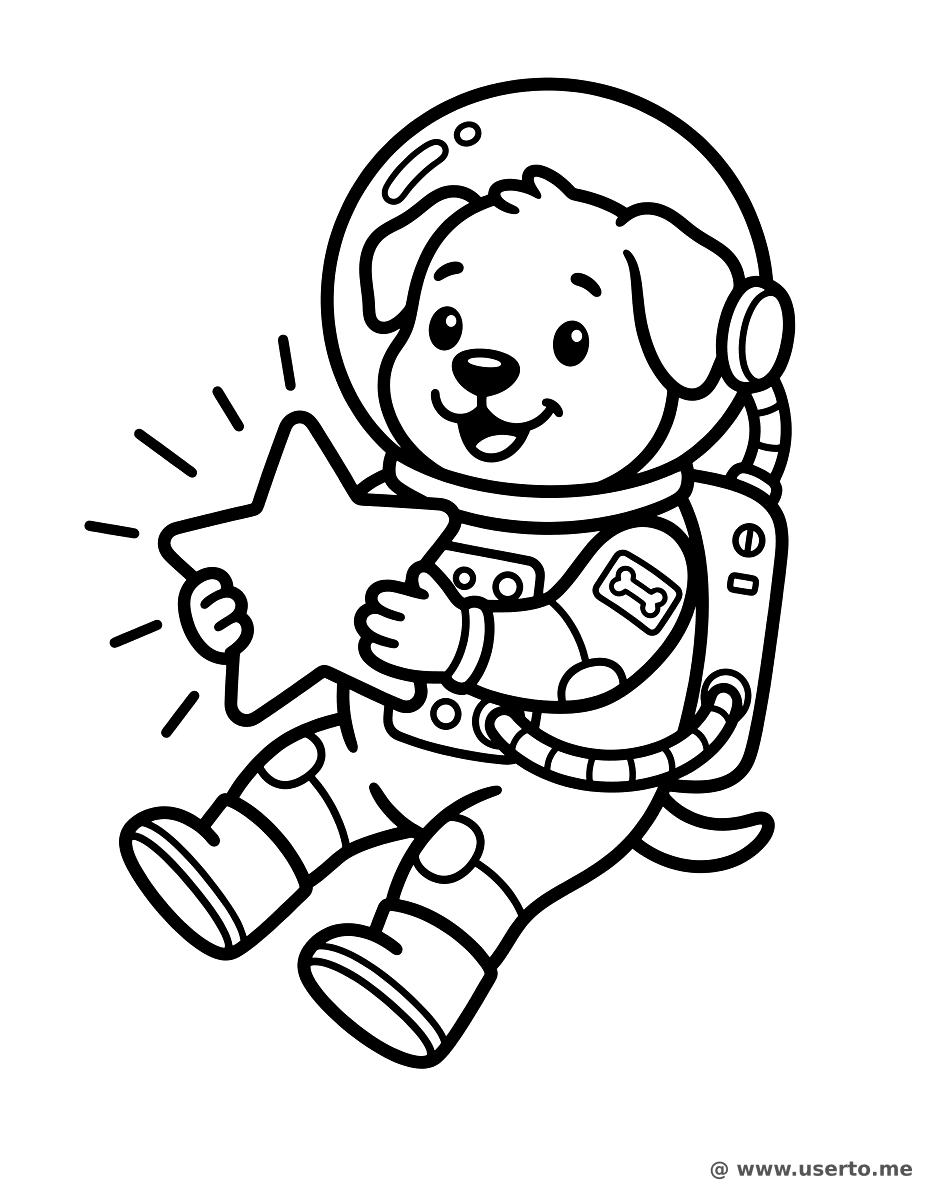 우주비행사 강아지