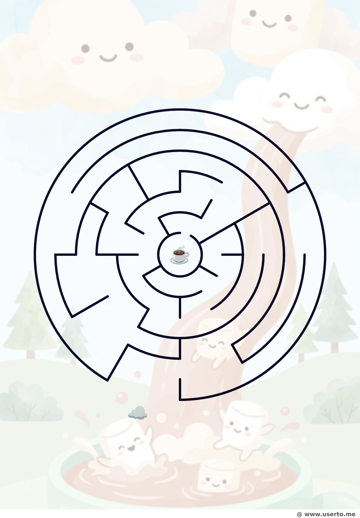 마시멜로 구름의 코코아 다이빙