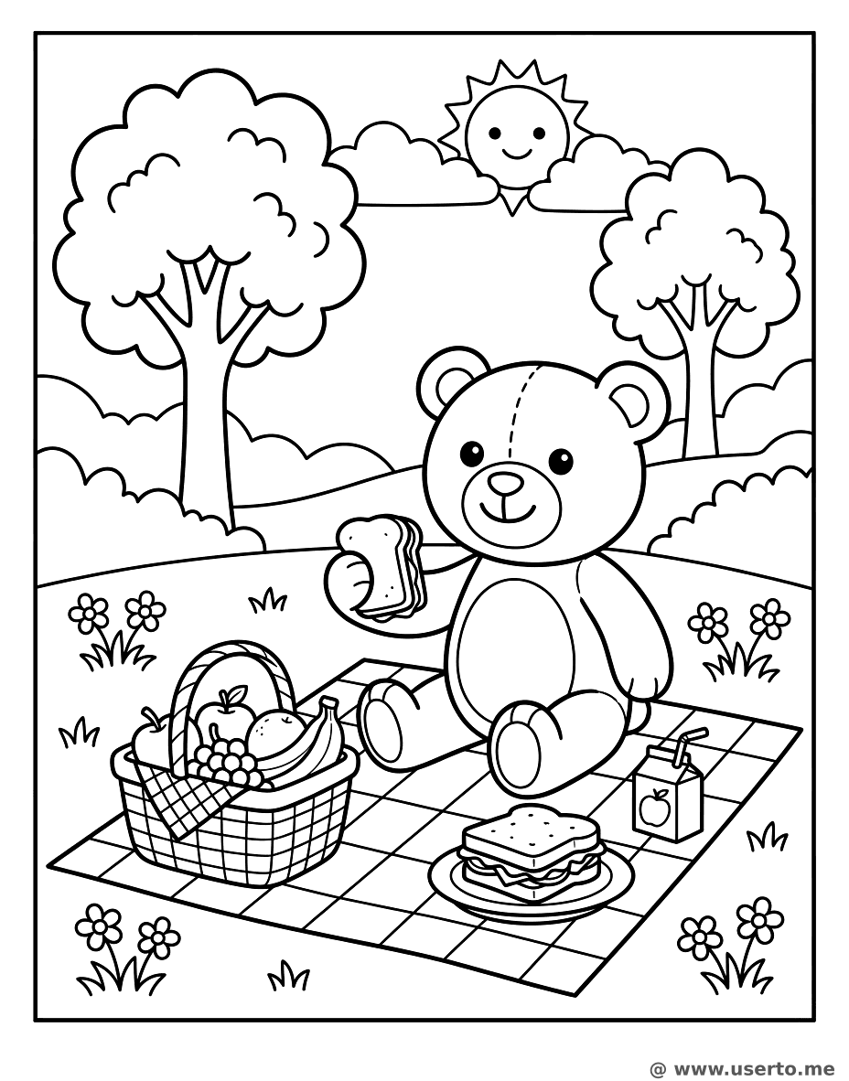 곰돌이의 숲속 소풍