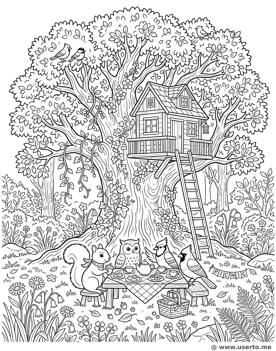 Treehouse Picnic Party